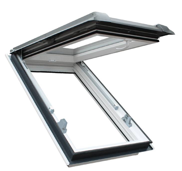 Fenêtre de toit PVC ouverture vue packshot