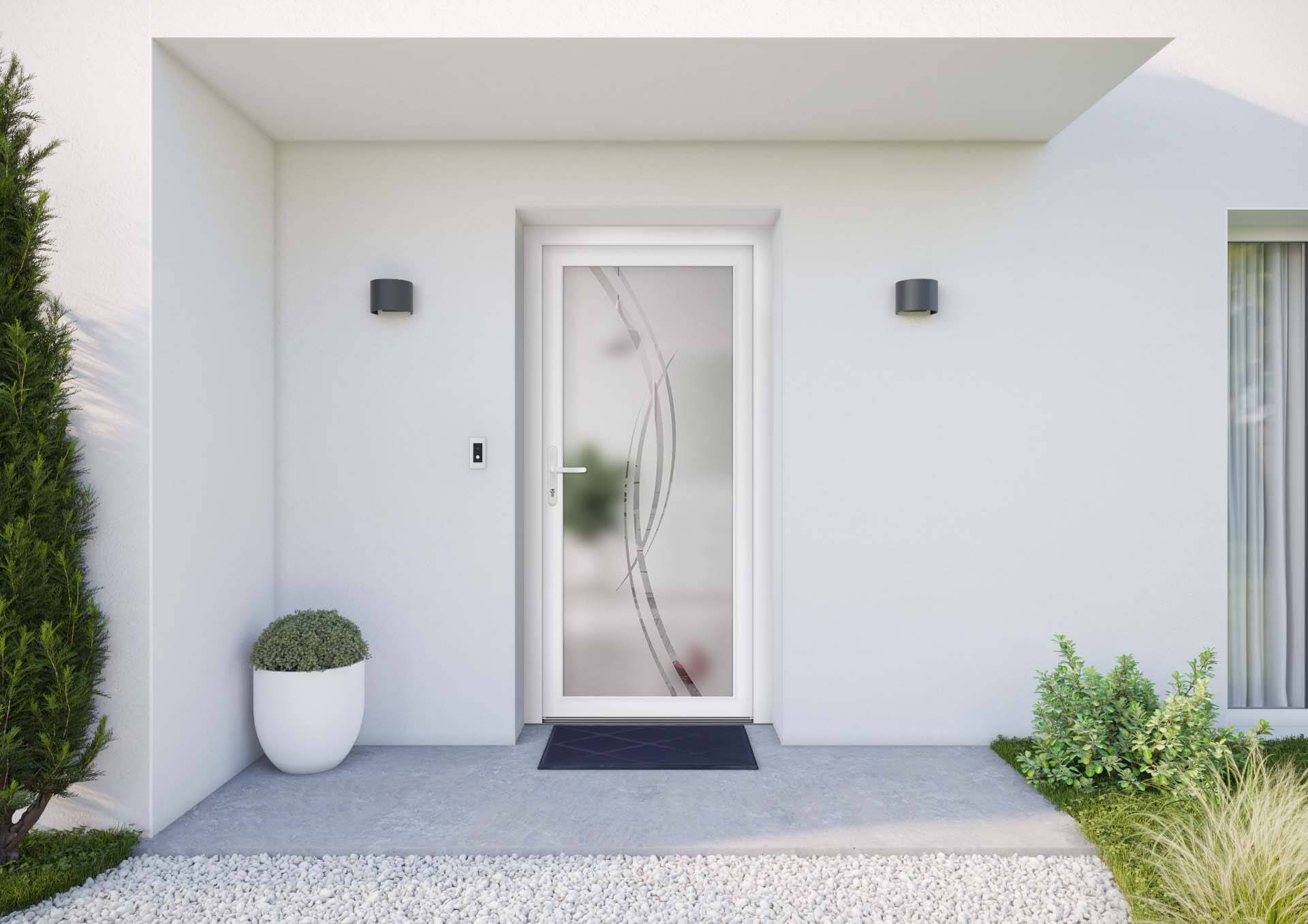 Porte D Entree Pvc Vitree Tryba Prix