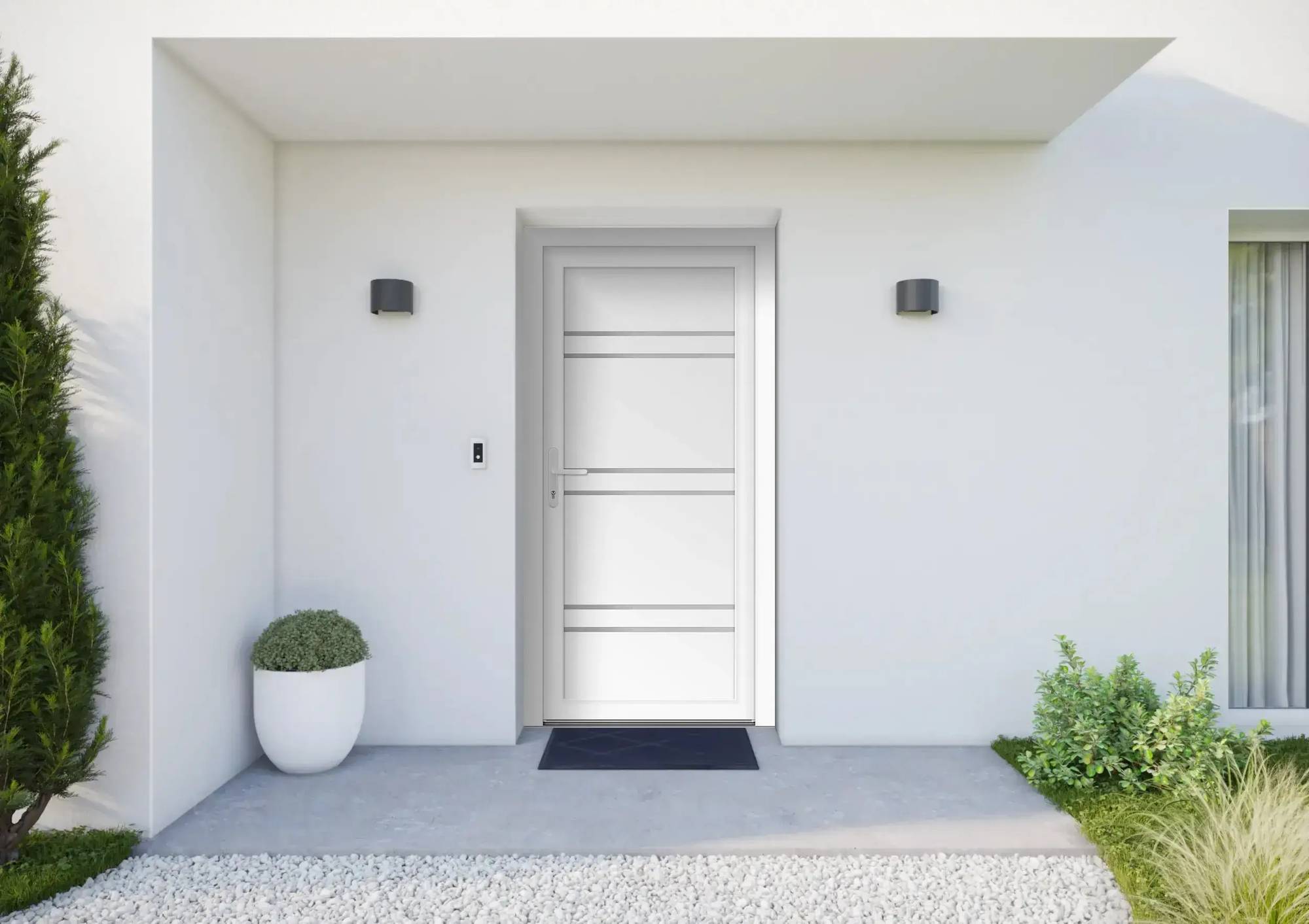 Porte Pvc Vitrée – Porte D’Entrée En Pvc Vitrée – ZYKNPS